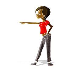 cartoonhd person n2|Cartoon pointing person N2 free image download.